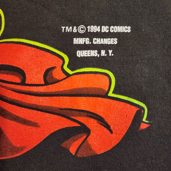 DC Comics Vintage 90s Kryptonite Superman Graphic Tee | 1994 | Changes - Picture 10 of 11